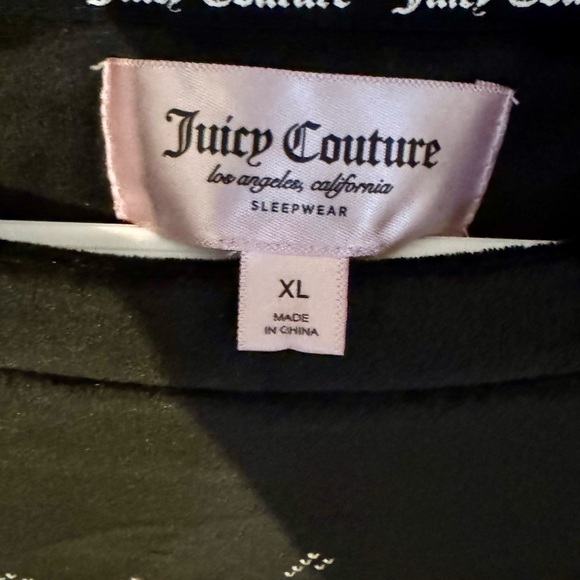 Juicy Couture Black Velour Top Women’s Size XL - Picture 6 of 9